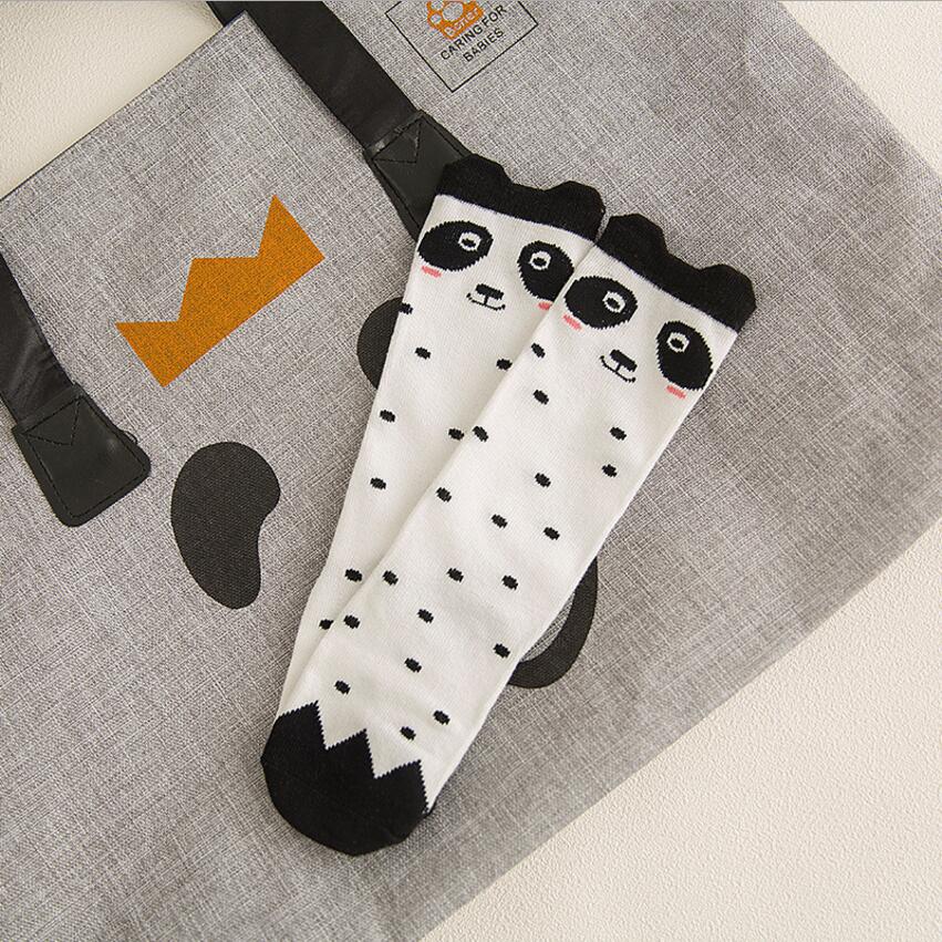 Baby Girls Socks legs warm Fox print Cotton sokken Character Knee Socks Kid Clothing unisex Toddler Boot Socks Cartoon - Amazhona 