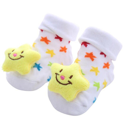 0-1 Years Spring Autumn Soft Cotton Baby Girls Socks Newborn Cartoon Animal Baby Socks Infant Baby Boy Sock Anti Slip Floor Sock - Amazhona 