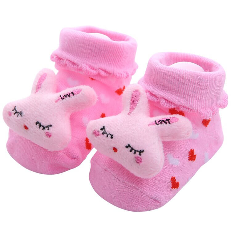 0-1 Years Spring Autumn Soft Cotton Baby Girls Socks Newborn Cartoon Animal Baby Socks Infant Baby Boy Sock Anti Slip Floor Sock - Amazhona 