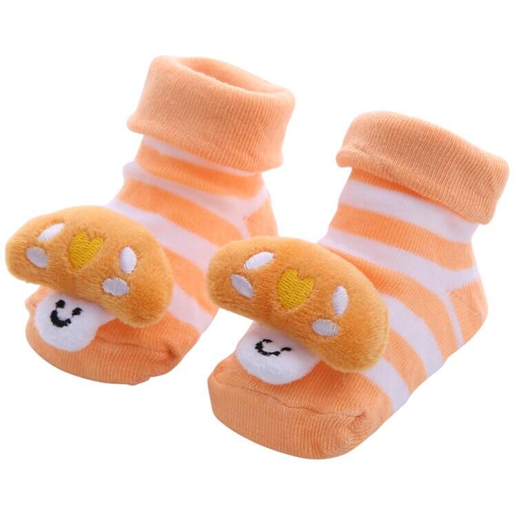 0-1 Years Spring Autumn Soft Cotton Baby Girls Socks Newborn Cartoon Animal Baby Socks Infant Baby Boy Sock Anti Slip Floor Sock - Amazhona 