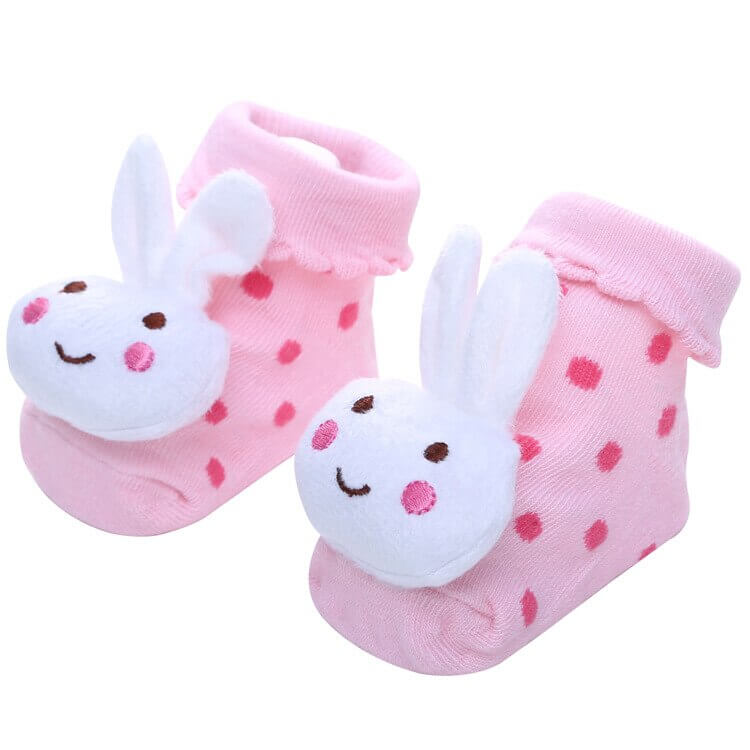 0-1 Years Spring Autumn Soft Cotton Baby Girls Socks Newborn Cartoon Animal Baby Socks Infant Baby Boy Sock Anti Slip Floor Sock - Amazhona 