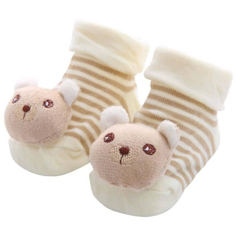 0-1 Years Spring Autumn Soft Cotton Baby Girls Socks Newborn Cartoon Animal Baby Socks Infant Baby Boy Sock Anti Slip Floor Sock - Amazhona 