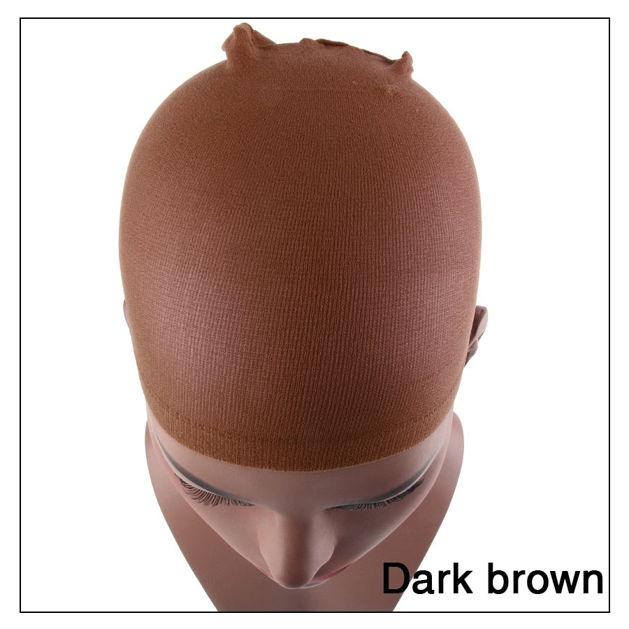 accesorios para el cabello Alileader 2Pcs High Quality Wig Cap Brown Stocking Cap To Christmas Cosplay Wig Caps Stocking Elastic Liner Mesh For Making Wigs - Amazhona 