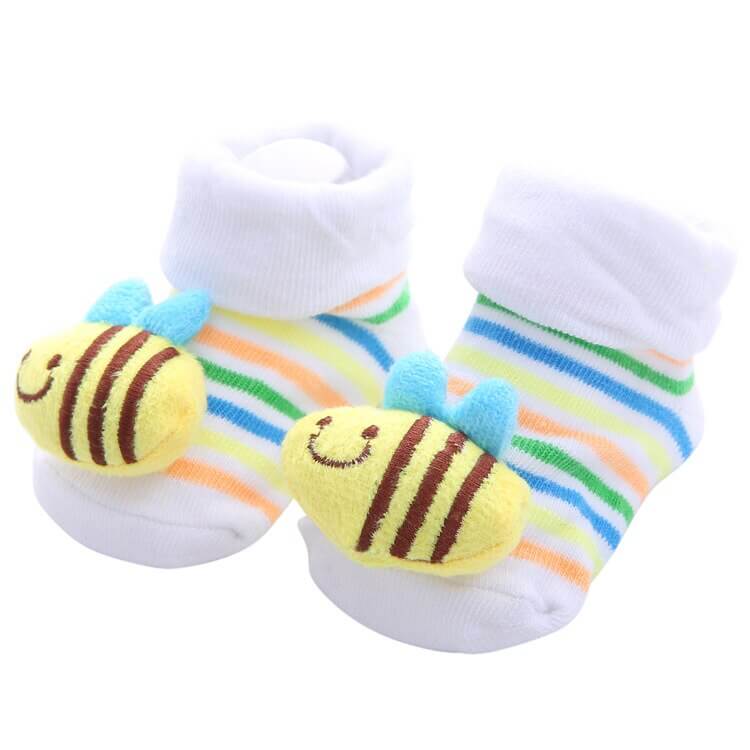 0-1 Years Spring Autumn Soft Cotton Baby Girls Socks Newborn Cartoon Animal Baby Socks Infant Baby Boy Sock Anti Slip Floor Sock - Amazhona 