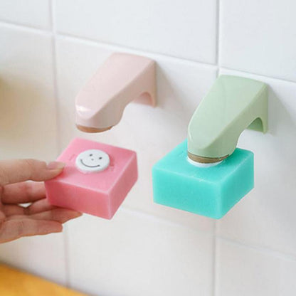 1PCS Magnetihen Bathrooap Holdr Dispenser Kitoc Scem Shower Adhesive Wall Attachment Soap Storage Dishes Bathroom Accessories - Amazhona 