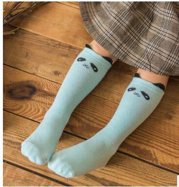 Baby Girls Socks legs warm Fox print Cotton sokken Character Knee Socks Kid Clothing unisex Toddler Boot Socks Cartoon - Amazhona 