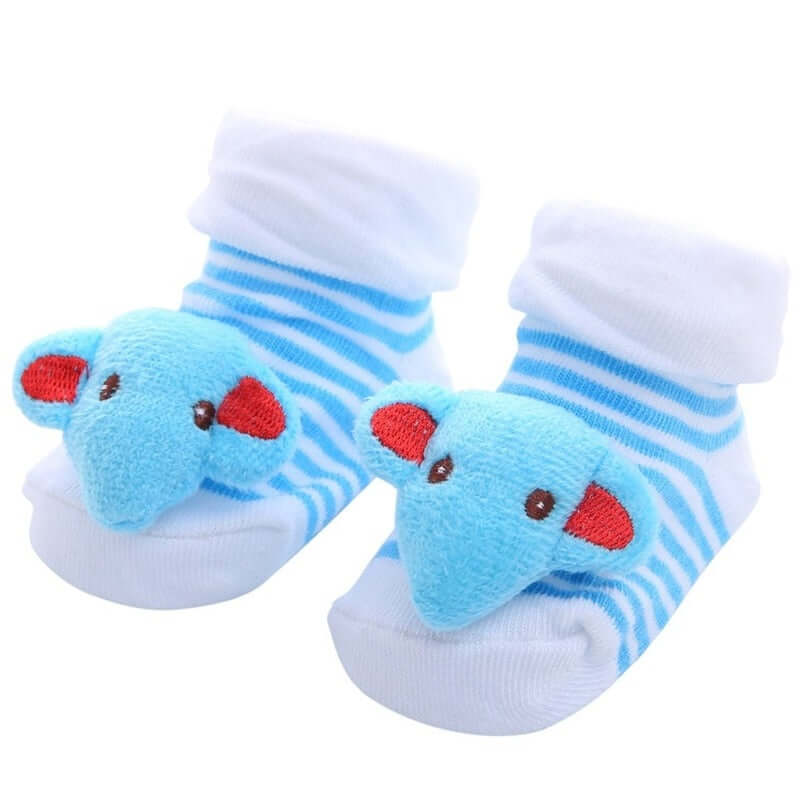 0-1 Years Spring Autumn Soft Cotton Baby Girls Socks Newborn Cartoon Animal Baby Socks Infant Baby Boy Sock Anti Slip Floor Sock - Amazhona 