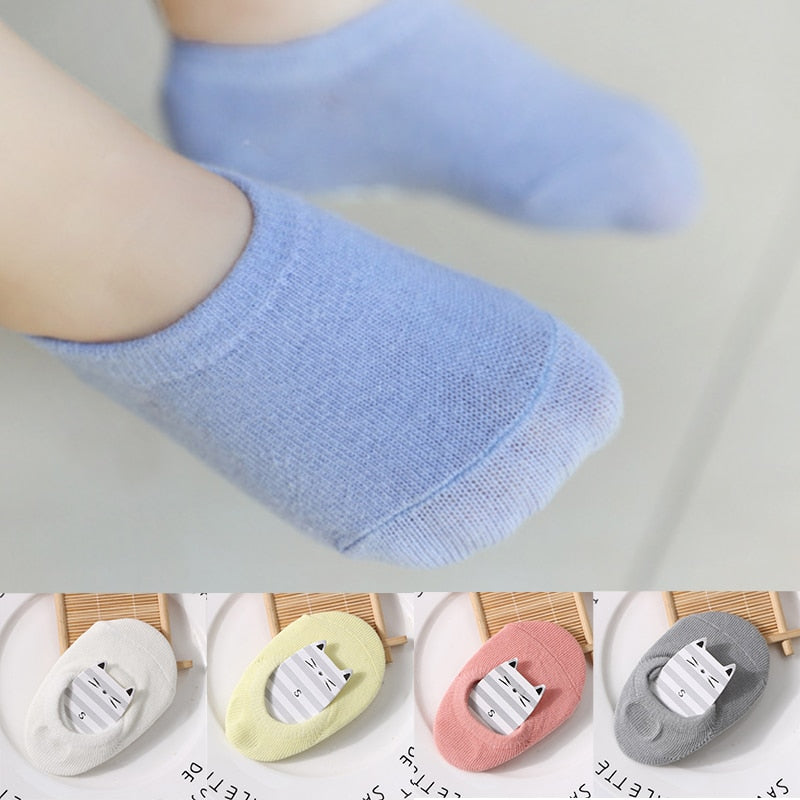 Candy Baby floor socks Girls Boys Cute Cartoon Anti-slip Toddler Elastic Socks First Walker Shoes Soft Soled Newborns 1-3Y - Amazhona 