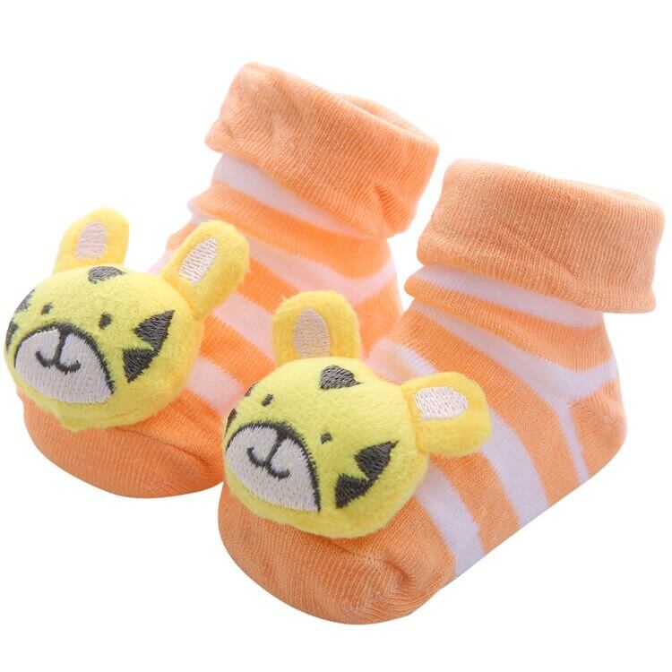 0-1 Years Spring Autumn Soft Cotton Baby Girls Socks Newborn Cartoon Animal Baby Socks Infant Baby Boy Sock Anti Slip Floor Sock - Amazhona 