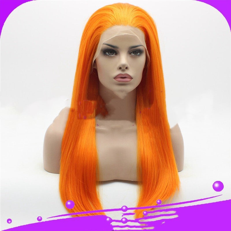 High temperature silk half hand woven straight wig - Amazhona 