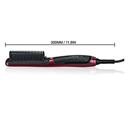 Home automatic adjustable temperature red hair straightener - Amazhona 