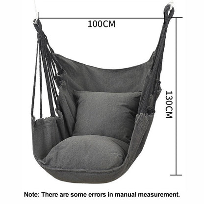 HooRu Camping Swing Chair Outdoor Portable Folding Hammock Chair with Pillow Picnic Garden Bedroom Relax Hanging Seat Furniture - Amazhona 