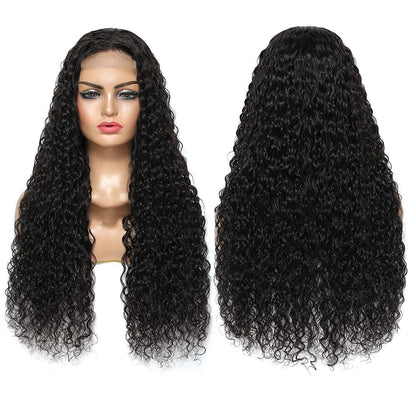 Hot Ladies Front Lace Chemical Fiber Long Curly Wig - Amazhona 