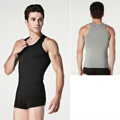 Hot Sale 3pcs / 100% Cotton Mens Sleeveless Tank Top Solid Muscle Vest Undershirts O-neck Gymclothing Tees Whorl Tops - Amazhona 