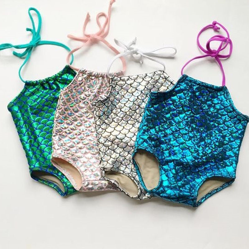 Hot Selling Mermaid One Piece Swimsuit Baby Girl Bikini New - Amazhona 