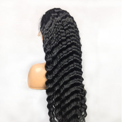 Human Hair 28 30 Deep Wave Lace Frontal Wigs 13 4 Front Wigs - Amazhona 