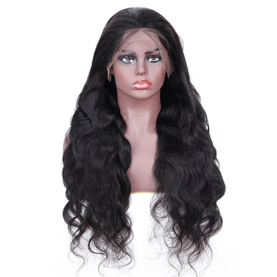 Human Hair Wigs Front Lace 13x4 body Wave Female Hair Wig - Amazhona 