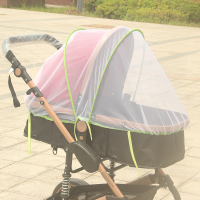 Increase baby stroller nets Baby stroller encryption full cover nets General dustproof and anti-mosquito - Amazhona 