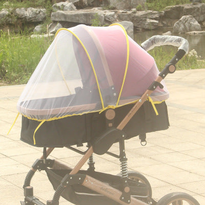 Increase baby stroller nets Baby stroller encryption full cover nets General dustproof and anti-mosquito - Amazhona 