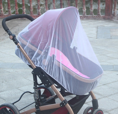 Increase baby stroller nets Baby stroller encryption full cover nets General dustproof and anti-mosquito - Amazhona 