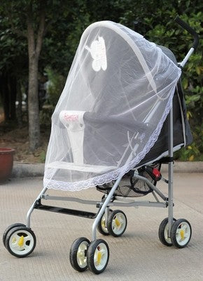 Increase baby stroller nets Baby stroller encryption full cover nets General dustproof and anti-mosquito - Amazhona 