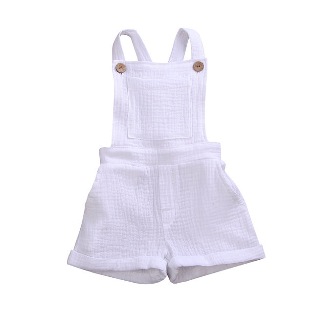 Infant Baby Toddler Bib Romper Unisex Boys Girls Bib Overall - Amazhona 