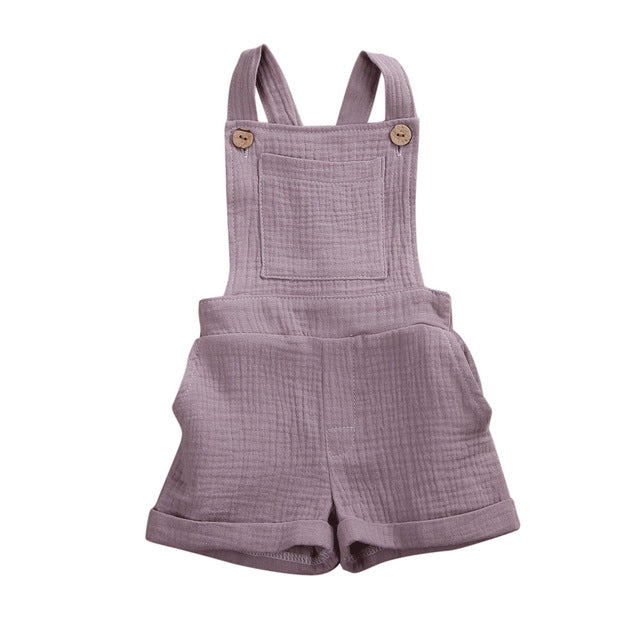 Infant Baby Toddler Bib Romper Unisex Boys Girls Bib Overall - Amazhona 