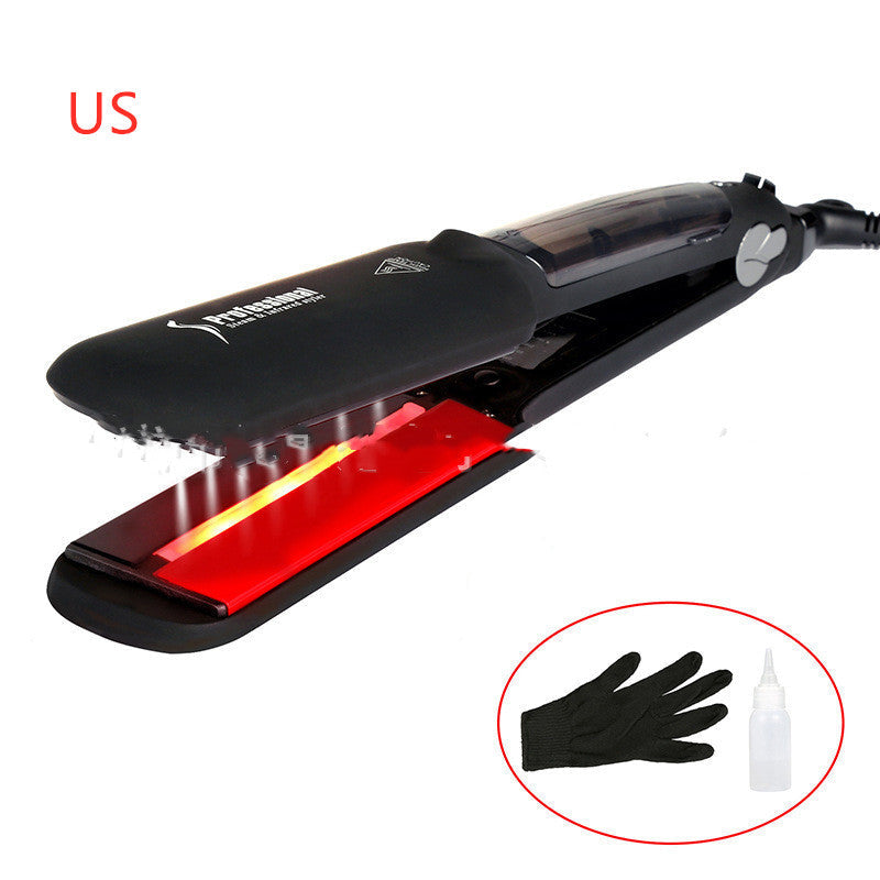 Infrared steam spray hair straightener - Amazhona 