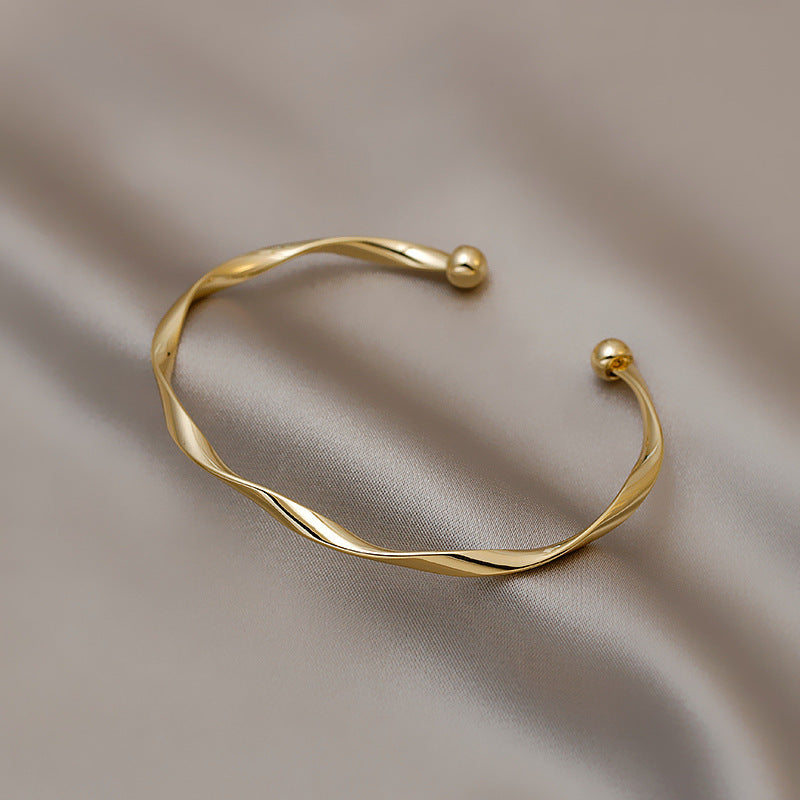 Ins Tide Twisted Simple Fashion Bracelet - Amazhona 