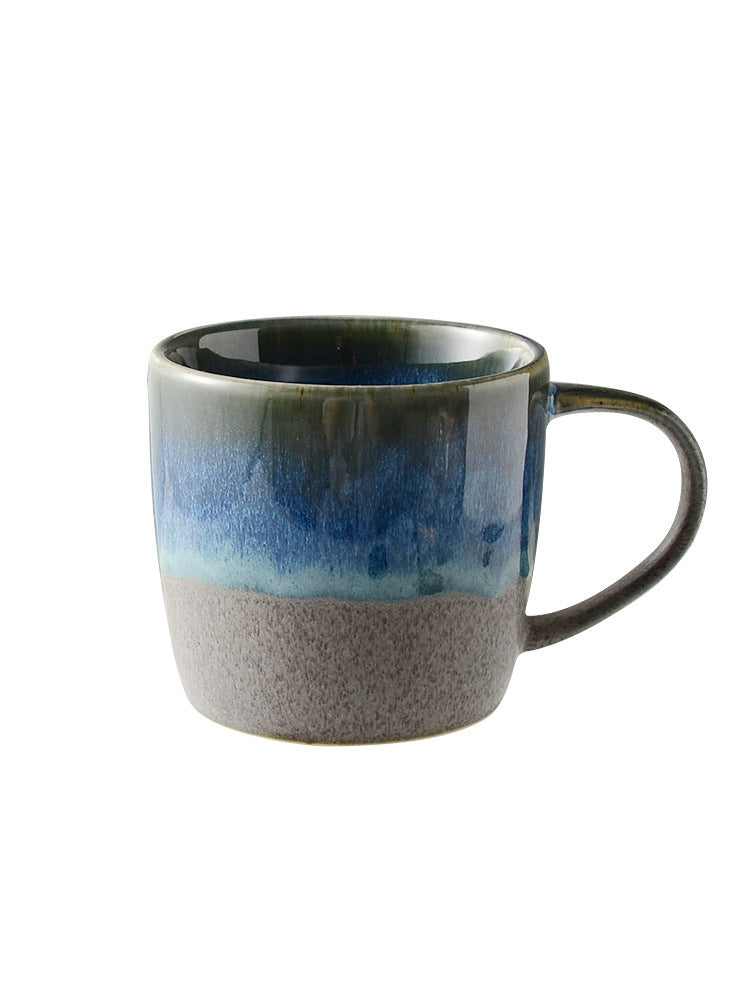 Irregularly made old mug with ceramic bottom - Amazhona 