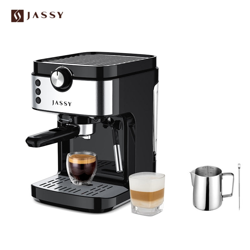 JASSY CEspresso Coffee Maker Coffee Machine 19 Bar Cappuccino Machines with Powerful Milk Frother for Home Barista,for Espresso/ - Amazhona 