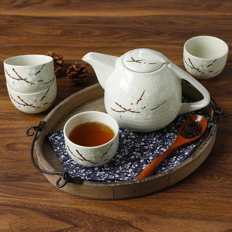 Japanese Ceramic Tea Set Set For Household Use - Amazhona 