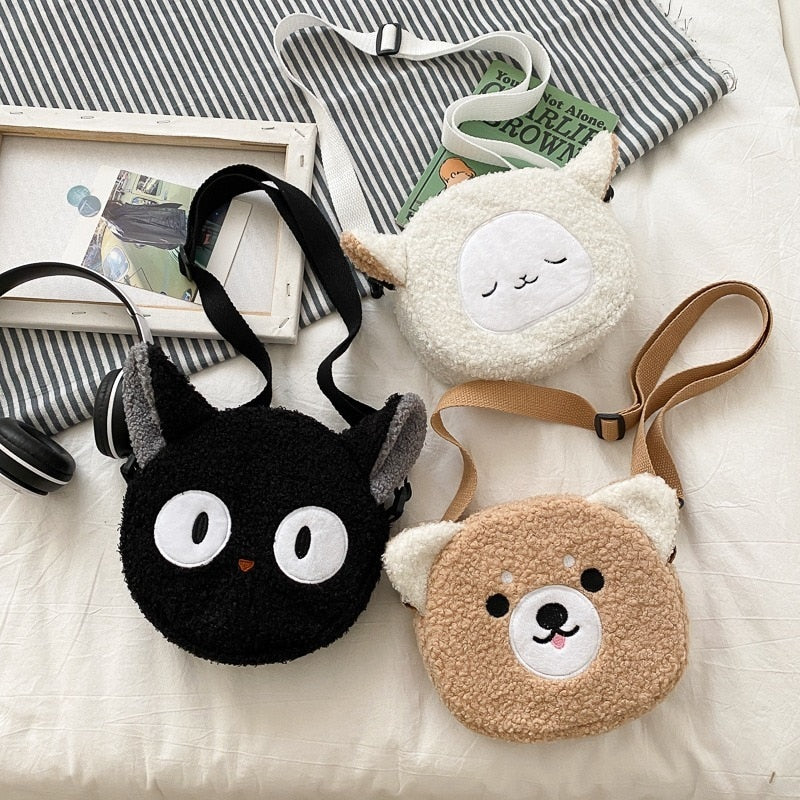 Japanese Style Kawaii Bag Women Cartoon Plush Shoulder Bag for Women 2022 New Crossbody Bag Small Phone&Purse Bag Bolsa Feminina - Amazhona 