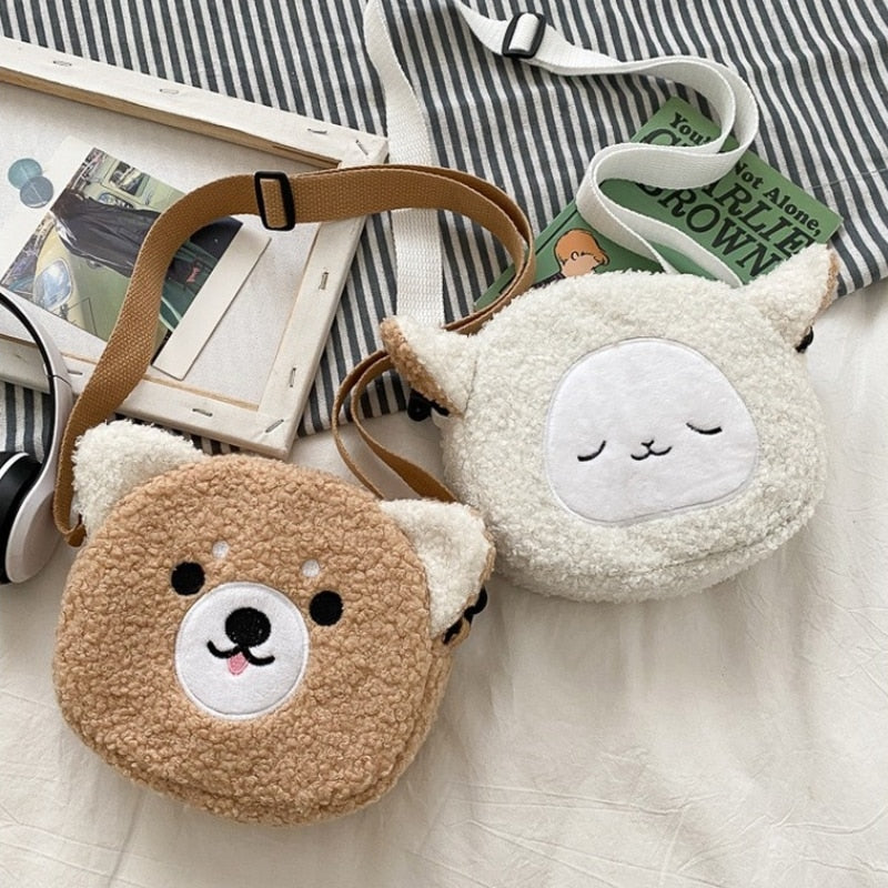 Japanese Style Kawaii Bag Women Cartoon Plush Shoulder Bag for Women 2022 New Crossbody Bag Small Phone&Purse Bag Bolsa Feminina - Amazhona 