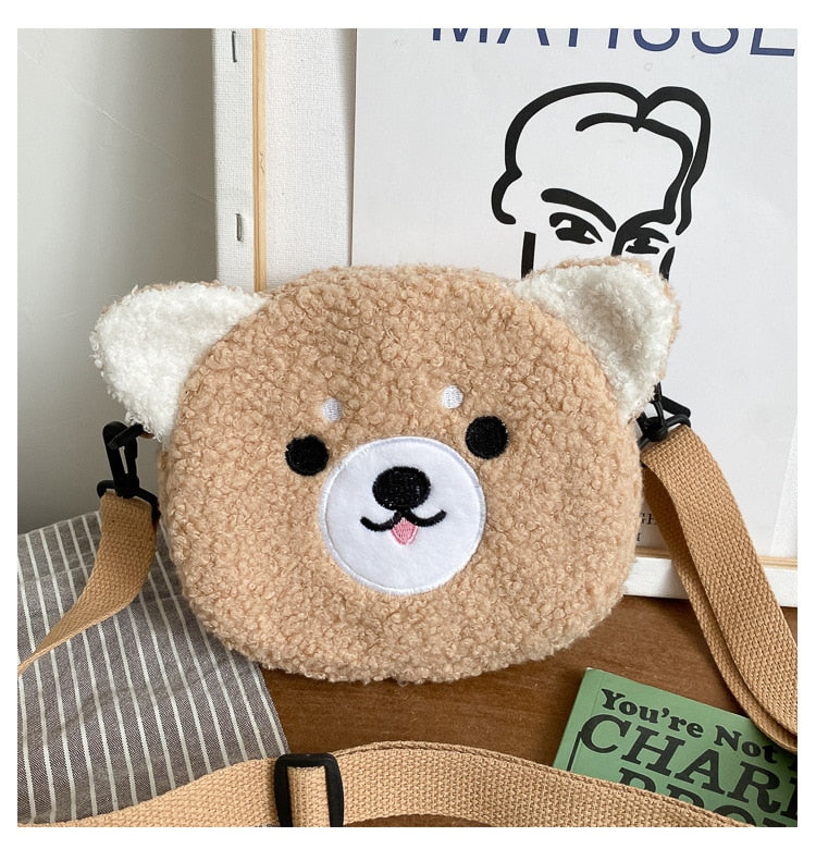 Japanese Style Kawaii Bag Women Cartoon Plush Shoulder Bag for Women 2022 New Crossbody Bag Small Phone&Purse Bag Bolsa Feminina - Amazhona 