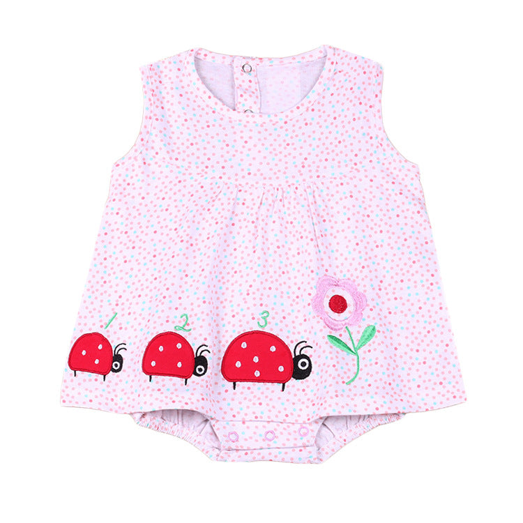 Karatva Girls Dress Summer Summer Summer Baby Princess Dress Skirt Skirt Conjoined 0-1 Years Old Female Baby Summer - Amazhona 