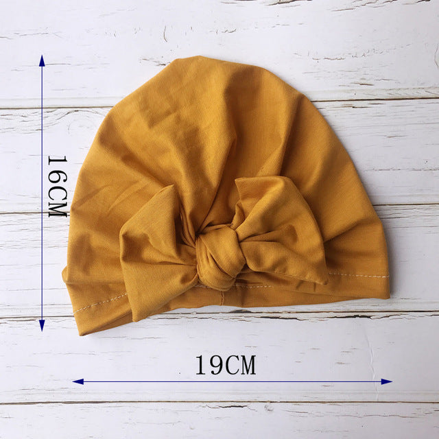 Knot Bow Baby Headbands Toddler Headwraps 6m-18m Baby Turban - Amazhona 