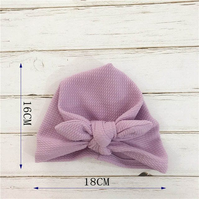 Knot Bow Baby Headbands Toddler Headwraps 6m-18m Baby Turban - Amazhona 