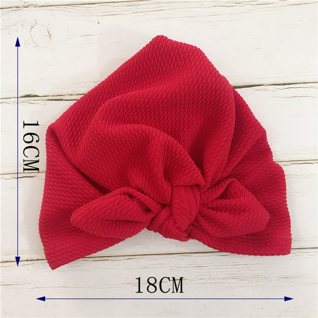 Knot Bow Baby Headbands Toddler Headwraps 6m-18m Baby Turban - Amazhona 