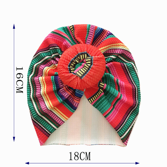 Knot Bow Baby Headbands Toddler Headwraps 6m-18m Baby Turban - Amazhona 