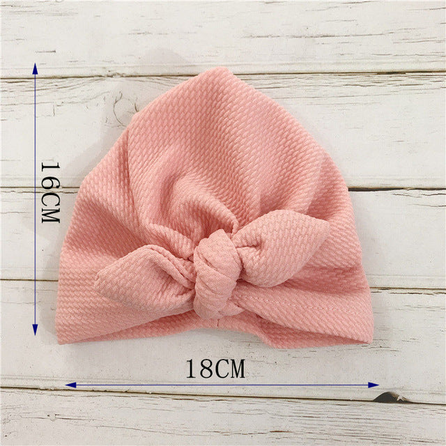 Knot Bow Baby Headbands Toddler Headwraps 6m-18m Baby Turban - Amazhona 