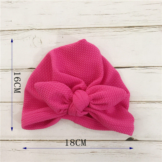 Knot Bow Baby Headbands Toddler Headwraps 6m-18m Baby Turban - Amazhona 