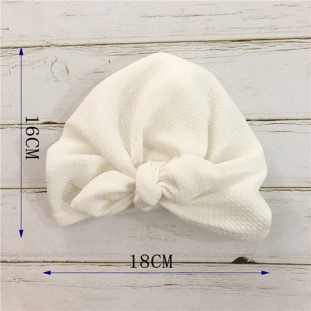 Knot Bow Baby Headbands Toddler Headwraps 6m-18m Baby Turban - Amazhona 