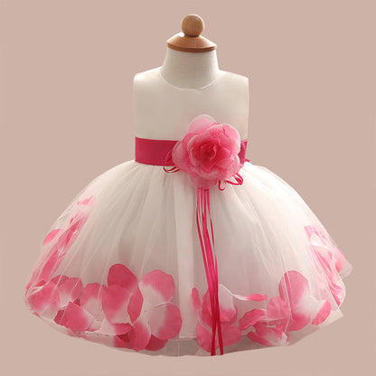 Korean High Grade Autumn Children, Fluffy Dress, Princess Dress, Infant, Full Year Old, Full Dress, Factory Direct Sales - Amazhona 