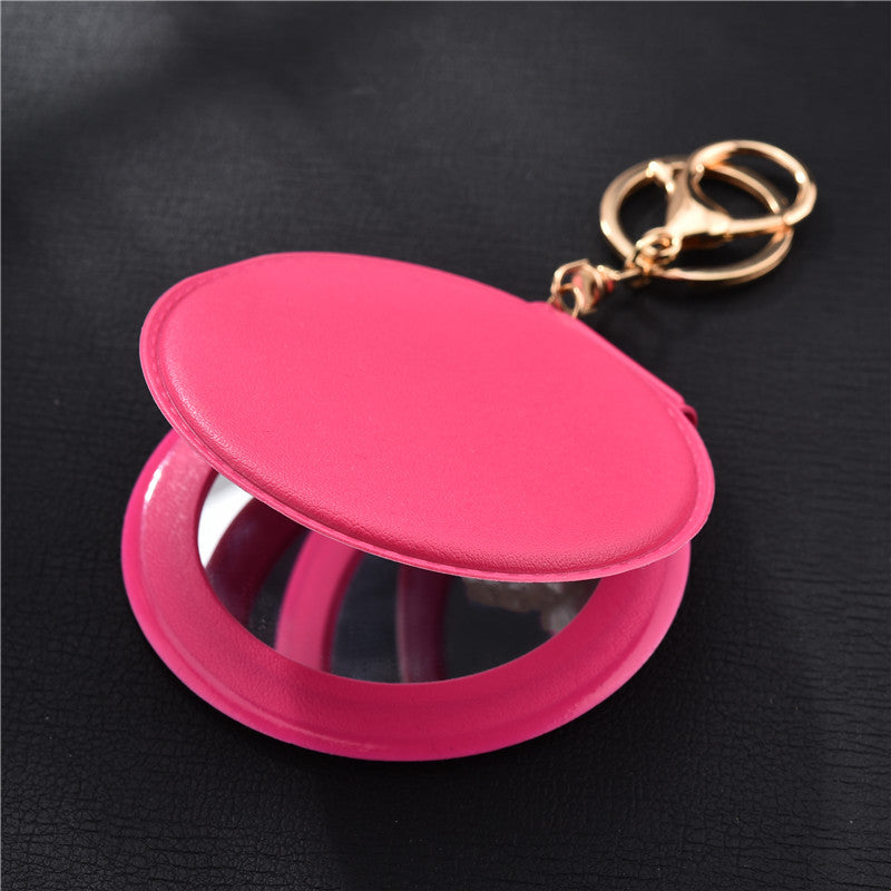 Ladies Makeup Mirrors Carry Small Round Mirrors With You - Amazhona 