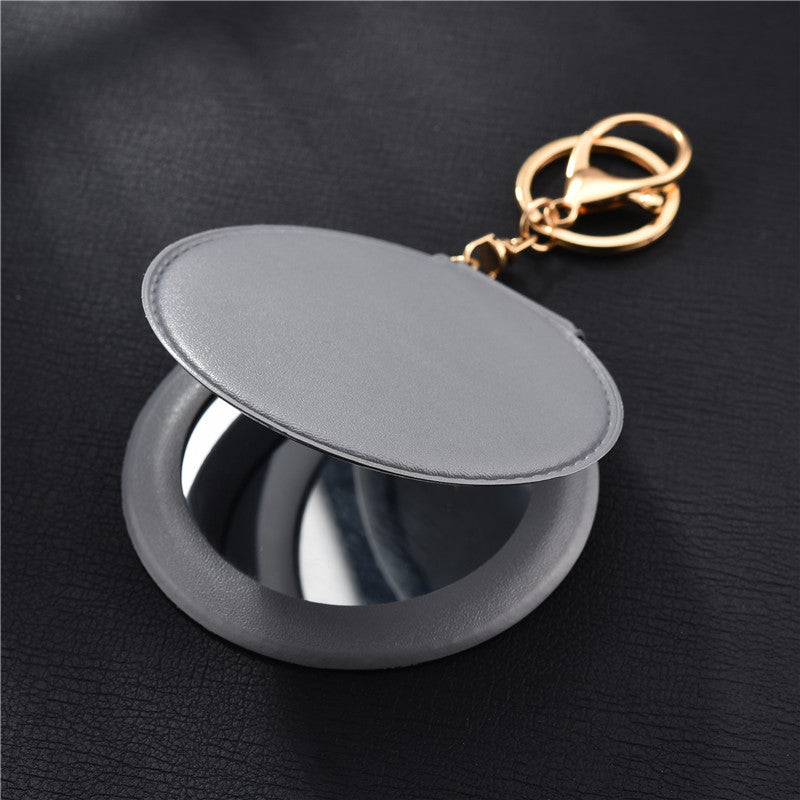 Ladies Makeup Mirrors Carry Small Round Mirrors With You - Amazhona 