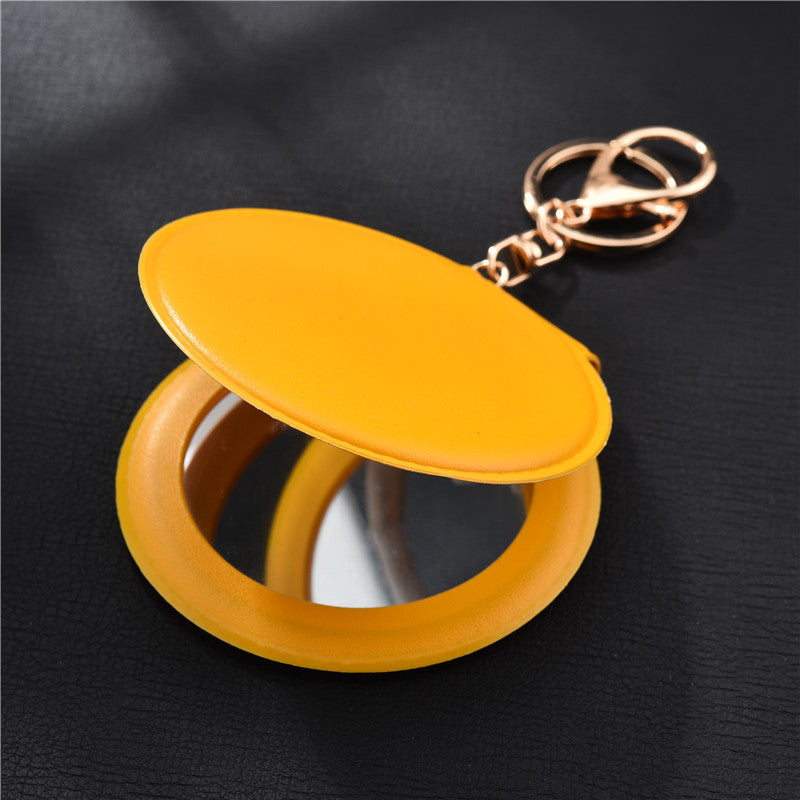 Ladies Makeup Mirrors Carry Small Round Mirrors With You - Amazhona 