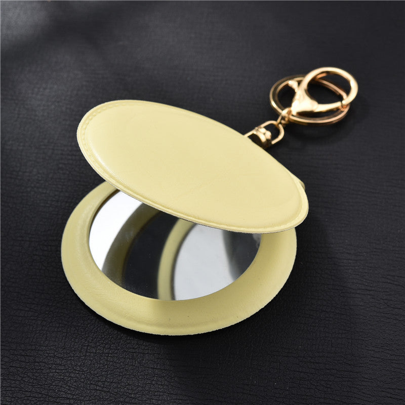 Ladies Makeup Mirrors Carry Small Round Mirrors With You - Amazhona 