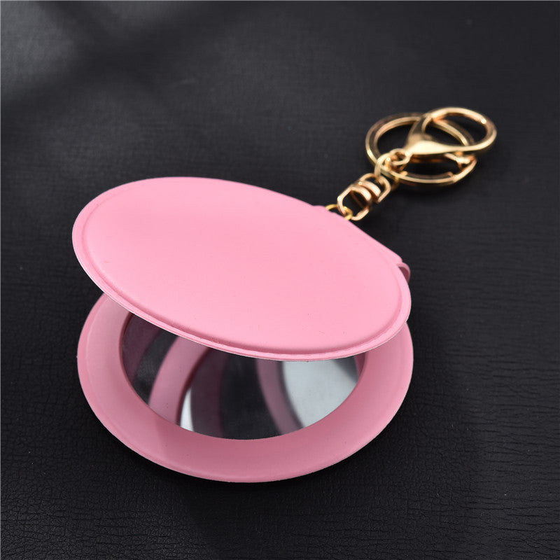 Ladies Makeup Mirrors Carry Small Round Mirrors With You - Amazhona 