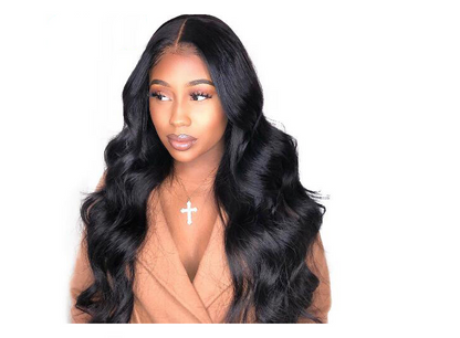 Ladies wavy long curly hair wig - Amazhona 